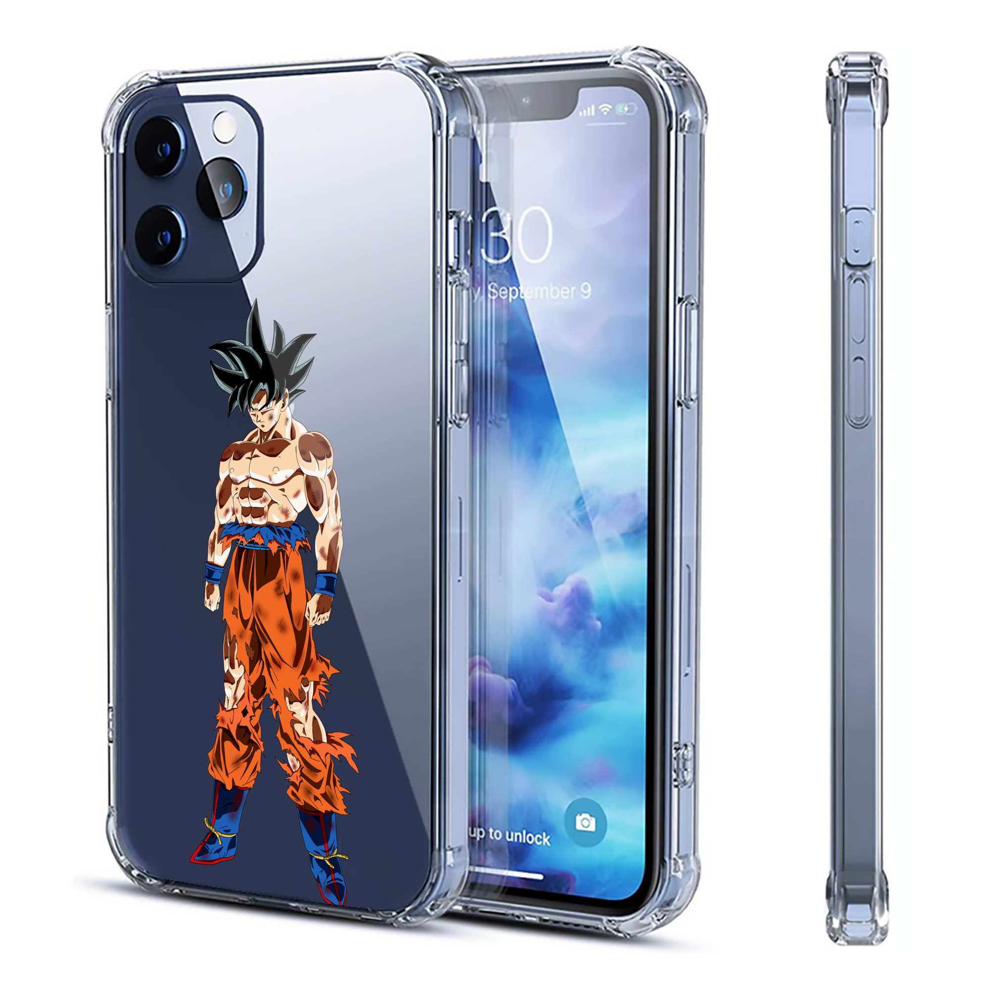 （画像用） ドラゴンボール 孫悟空（そん ごくう）Son Goku カカロット DRAGON BALL Kakarotto 【iPhone 12シリーズ対応】透明スマホケース（クリアソフトケース）